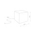 Світильник вуличний Nowodvorski Cumulus Cube M E27 1x60W IP44 білий ( 8966 )