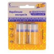 Батарейка лужна Аско-Укрем C.LR14.BL2 (блістер 2шт) Батарейка лужна Аско-Укрем C.LR14.BL2 (блістер 2шт)