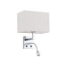 Бра, настінний світильник Nowodvorski 11785 Hotel Mood E27+LED 2x10W+2.2W 4000K IP20 світло-бежевий