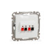Аудіорозетка Schneider Electric Sedna Design & Elements біла SDD111411