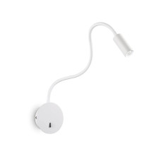 Бра, настінний світильник Ideal Lux 203171 Focus LED 1x3.5W 3000K 280Lm IP20 білий
