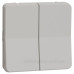 Прохідний 2-клавішний перемикач Schneider Electric MUR39022 (сх.6+6) IP55 (білий)