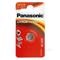 Батарейка Panasonic CR-1216EL/1B CR 1216 BLI 1 LITHIUM