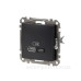 Розетка USB Schneider Electric Sedna Design & Elements A+C 3A 45Вт чорна SDD114404