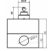 Одномісний пост керування Promfactor FP4-BOX1W7 з перемикачем 