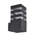 Вуличний світильник Goldlux 316165 Teksas E27 1x12W IP44 графітовий