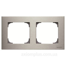 Двомісна рамка ABB Sky 2CLA857200A1401 8572 AI (сталь)