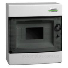 Настінний модульний щиток NOARK PNS 8T прозорі дверцята 8м IP40 (101497)