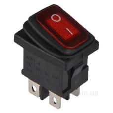 Перемикач TNSy KCD1-4-201WN R/B з підсвічуванням IP65 червоний (TNSy5500704)