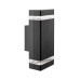 Вуличний світильник Goldlux 307866 Gilbert GU10 2x10W IP44 чорний Вуличний світильник Goldlux 307866 Gilbert GU10 2x10W IP44 чорний