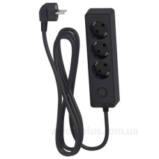 Тримісний подовжувач Schneider Electric ST9431B (1,5м) чорний Тримісний подовжувач Schneider Electric ST9431B (1,5м) чорний