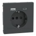 Розетка Schneider Electric D-Life MTN2367-6034 16А USB/Type-C 3А антрацит