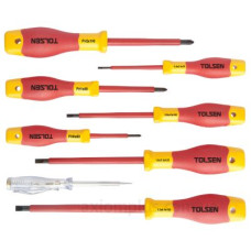 Набір діелектричних викруток Tolsen (V32408) VDE (8шт) Premium