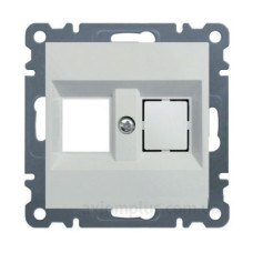 Панель подвійна RJ12/RJ45 WL2320 Lumina-2, біла, Hager