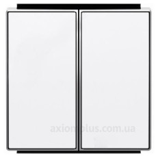 Подвійна клавіша ABB Sky 8511 BL (біла)