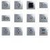 Розетка Nilson Touran срібло комп'ютерна 2-на CAT5e RJ45 ( 24131046 )