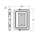 Прожектор з радіатором Eurolamp LED-FL-50(B) 50Вт 6500K