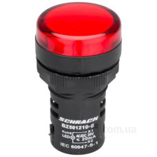 Червоний LED індикатор Schrack BZ501210B 24В AC/DC (моноблок B) Червоний LED індикатор Schrack BZ501210B 24В AC/DC (моноблок B)