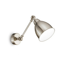 Бра, настінний світильник Ideal Lux 16399 Newton E27 1x42W IP20 нікелевий Бра, настінний світильник Ideal Lux 16399 Newton E27 1x42W IP20 нікелевий