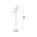 Торшер Ideal Lux 290966 Equinoxe G4 4x2W IP20 латунний