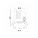 Точковий світильник Kloodi KD-RORRY62 7W CCT WH LED 3000K/4000K/6000K 560Lm IP20 білий