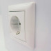 Розетка ABB basic55 біла 1-на з заземленням ( 2CKA002011A3855 )