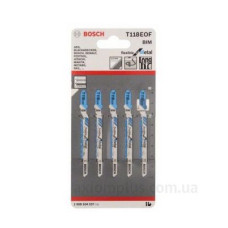 Лобзикові пилки Bosch T118EOF (5шт)