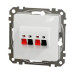 Аудіорозетка Schneider Electric Sedna Design & Elements біла SDD111411