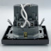 Розетка EL-BI VEGA антрацит матовий 1-на з/з + 2USB (Type C+A) 2A ( 510-016700-334 )