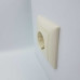 Розетка ABB basic55 cлонова кість 1-на з заземленням ( 2CKA002011A3857 )