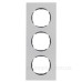 Тримісна рамка Berker R.8 10132614 (нержавіюча сталь) Тримісна рамка Berker R.8 10132614 (нержавіюча сталь)