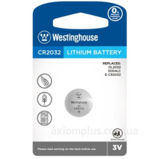 Літієва батарейка Westinghouse CR2032-BP1 Lithium таблетка CR2032 1шт у блістері