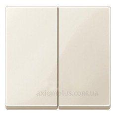 Клавіша вимикача подвійна SYSTEM M бежева Merten, MTN432544