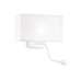 Бра, настінний світильник Ideal Lux 215693 Hotel E27+LED 1+1x60W+1.5W 3000K 50Lm IP20 білий Бра, настінний світильник Ideal Lux 215693 Hotel E27+LED 1+1x60W+1.5W 3000K 50Lm IP20 білий