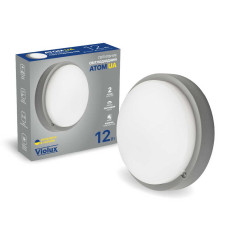 Світильник LED Violux ДББ ATOM UA сірий 12W 5000K IP54 картон ( 253352​ )