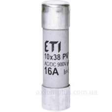 Запобіжник ETI 002625033 CH 10x38 gR-PV 16A 900V (50kA) Запобіжник ETI 002625033 CH 10x38 gR-PV 16A 900V (50kA)