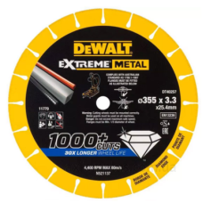 Алмазний диск по металу DeWALT DT40257 Ø 335х3, 3х25, 4мм Алмазний диск по металу DeWALT DT40257 Ø 335х3, 3х25, 4мм