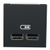 Подвійна USB розетка Schneider Electric NU341854 2.1А 2М (антрацит)
