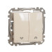 Кнопковий вимикач Schneider Electric Sedna Design & Elements для жалюзі бежевий SDD112114
