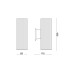 Вуличний світильник Ideal Lux 129433 Base GU10 2x28W IP44 чорний Вуличний світильник Ideal Lux 129433 Base GU10 2x28W IP44 чорний