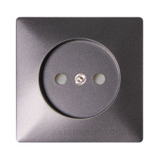 Панель розетки E.Next e.lux.12211L.pn.anthracite антрацит (ins0040036)