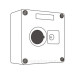 Корпус кнопкового поста Promfactor BOXP2-1 IP54 на 1 місце (BOXP2-1)