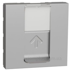 Накладка для розетки RJ45 Schneider Electric NU941130 2М (алюміній)