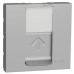 Накладка для розетки RJ45 Schneider Electric NU941130 2М (алюміній)