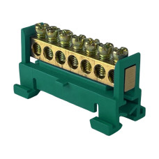 Шина нульова 7 6x9мм2 зелена Промфактор ( SGF607G​ )
