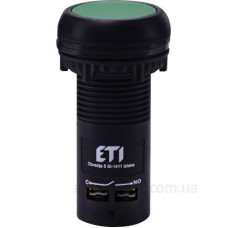 Моноблочна втоплена кнопка ETI 004771471 ECF-11-G (1NO+1NC зелена) Моноблочна втоплена кнопка ETI 004771471 ECF-11-G (1NO+1NC зелена)