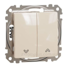 Кнопковий вимикач Schneider Electric Sedna Design & Elements для жалюзі бежевий SDD112114