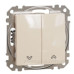 Кнопковий вимикач Schneider Electric Sedna Design & Elements для жалюзі бежевий SDD112114