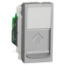 Одинарна комп'ютерна розетка Schneider Electric NU341030 RJ45 cat.5e UTP із полем для напису 1М (алюміній) Одинарна комп'ютерна розетка Schneider Electric NU341030 RJ45 cat.5e UTP із полем для напису 1М (алюміній)