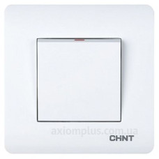 Прохідний вимикач 1-клавішний Chint NEW3 білий (715378)